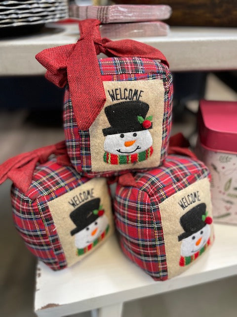 Plaid Door Stopper