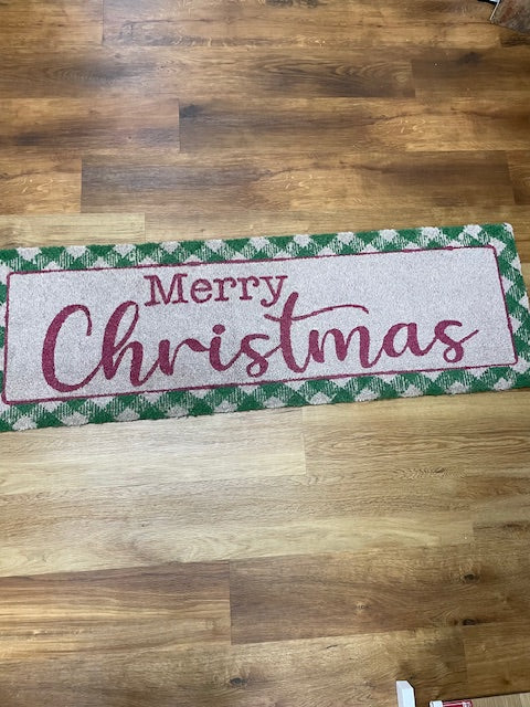 Merry Christmas Doormat Runner