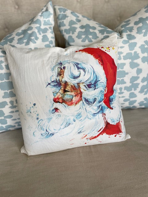 Santa Face Pillow