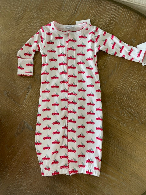 Christmas Truck Infant Gown