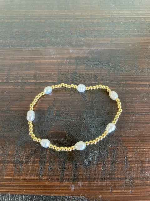 Gold Bead Bracelet