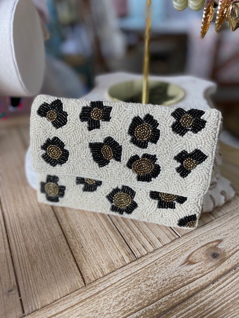 Cheetah Beaded Bag