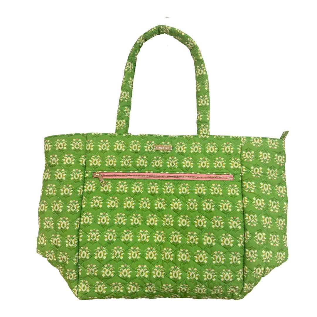 Laura Park Rosemary Meadow Quilted Tote Bag