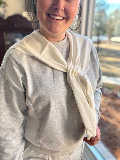 Knit Sweater Wrap