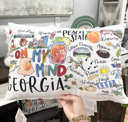 State of Georgia Pillow