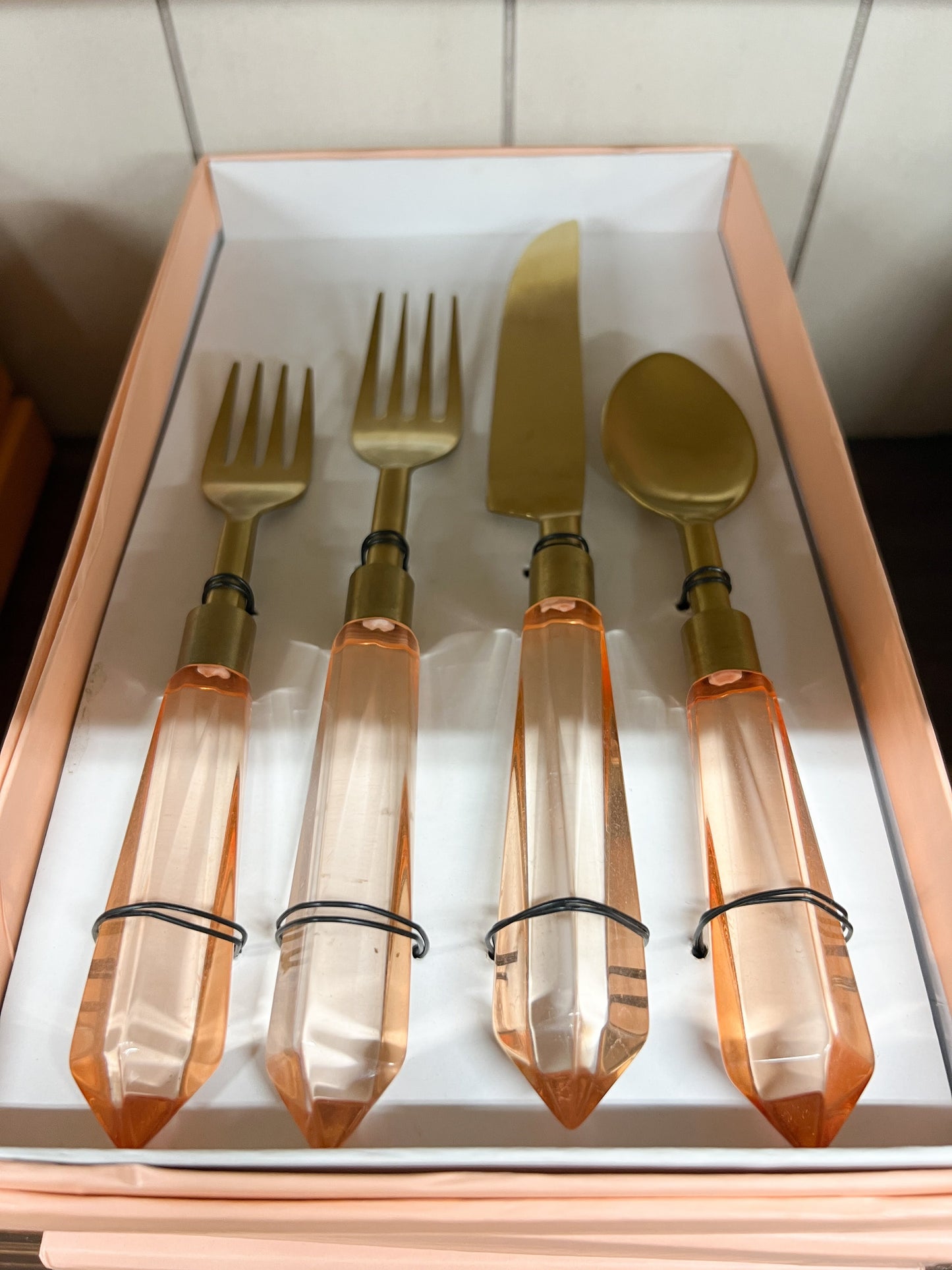 Acrylic Flatware Set