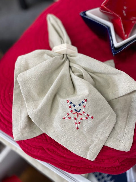 Star Embroidered Napkin