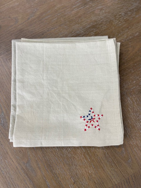 Star Embroidered Napkin