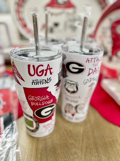 UGA Icon Metal Tumbler
