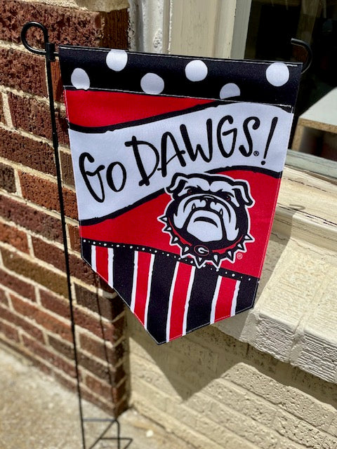 UGA "Go Dawgs" Garden Flag