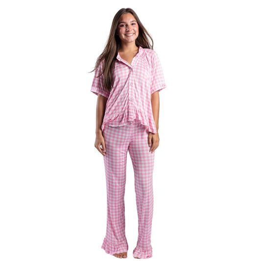Strawberry Picnic Bamboo Pajama Set