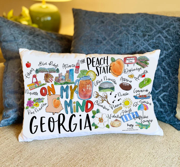 State of Georgia Pillow