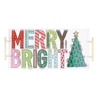 Colorful Merry & Bright Acrylic Tray