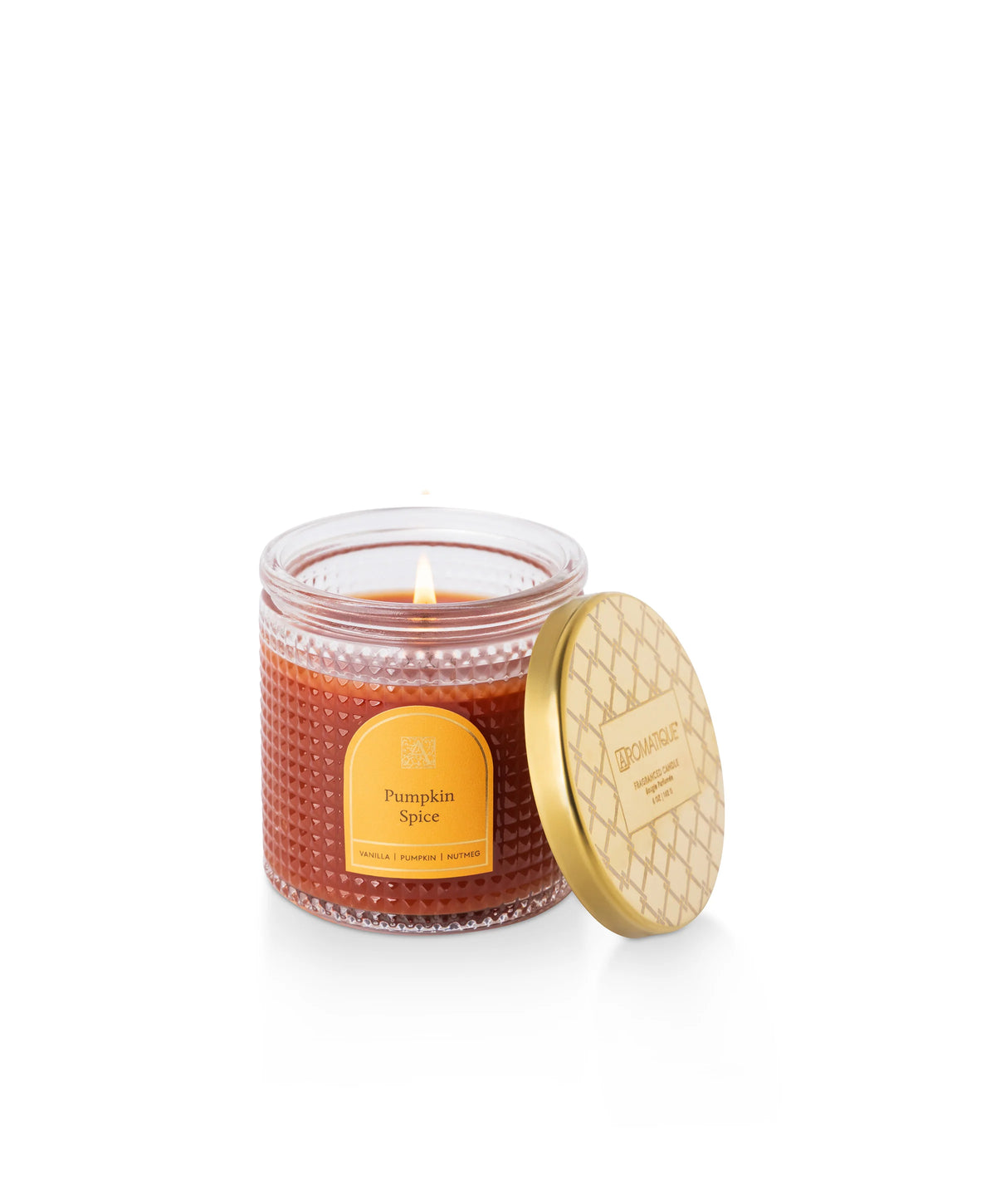 Aromatique Pumpkin Spice - Textured Glass Candle