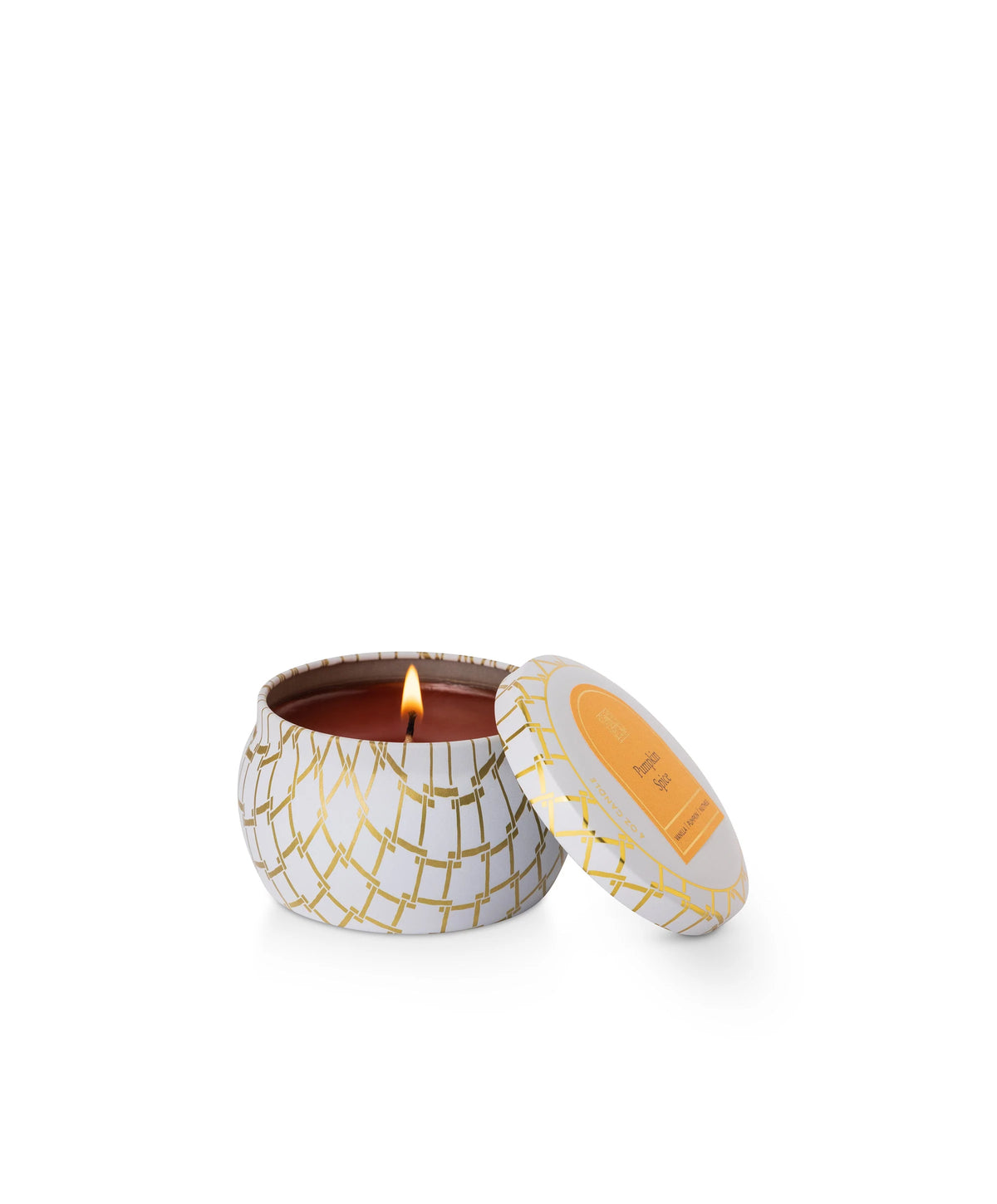 Aromatique Pumpkin Spice  - Printed Tin Travel Candle