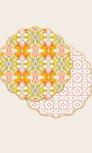 Laura Park Reversible Scalloped Placemat