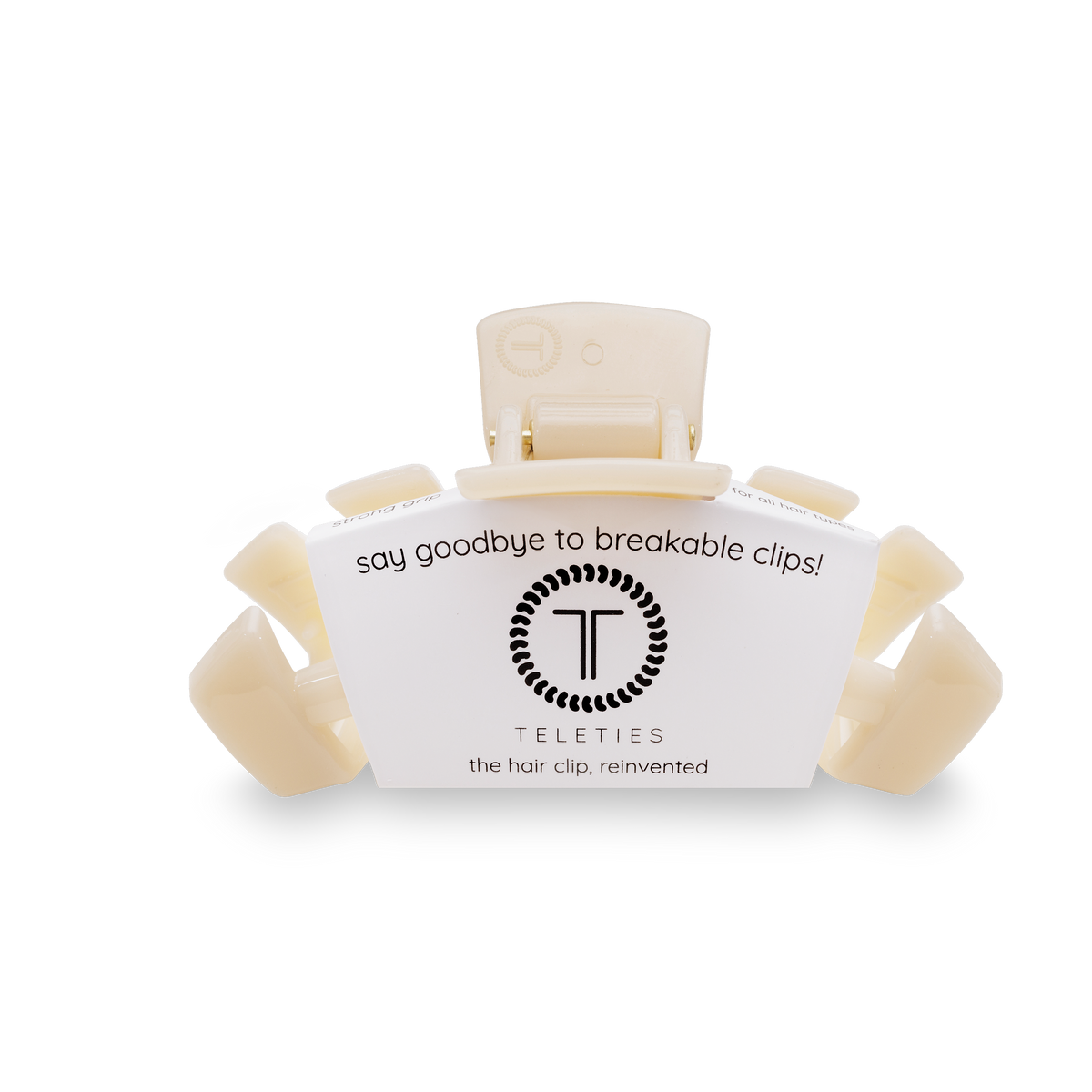 Teleties Classic Hair Clip | Medium | Almond Beige