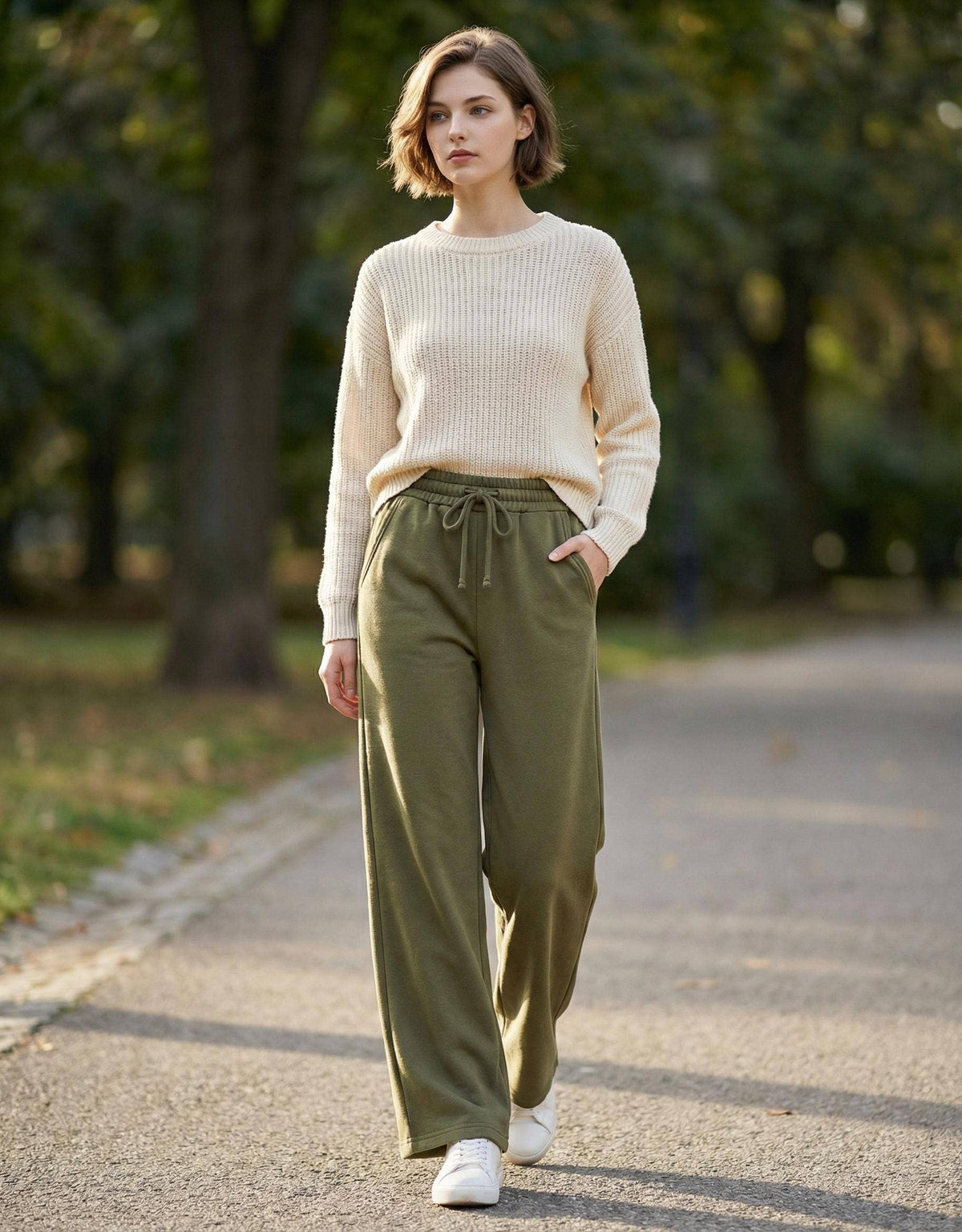 `Fleece Exposed Seam Wide Leg Sweatpants Zenana