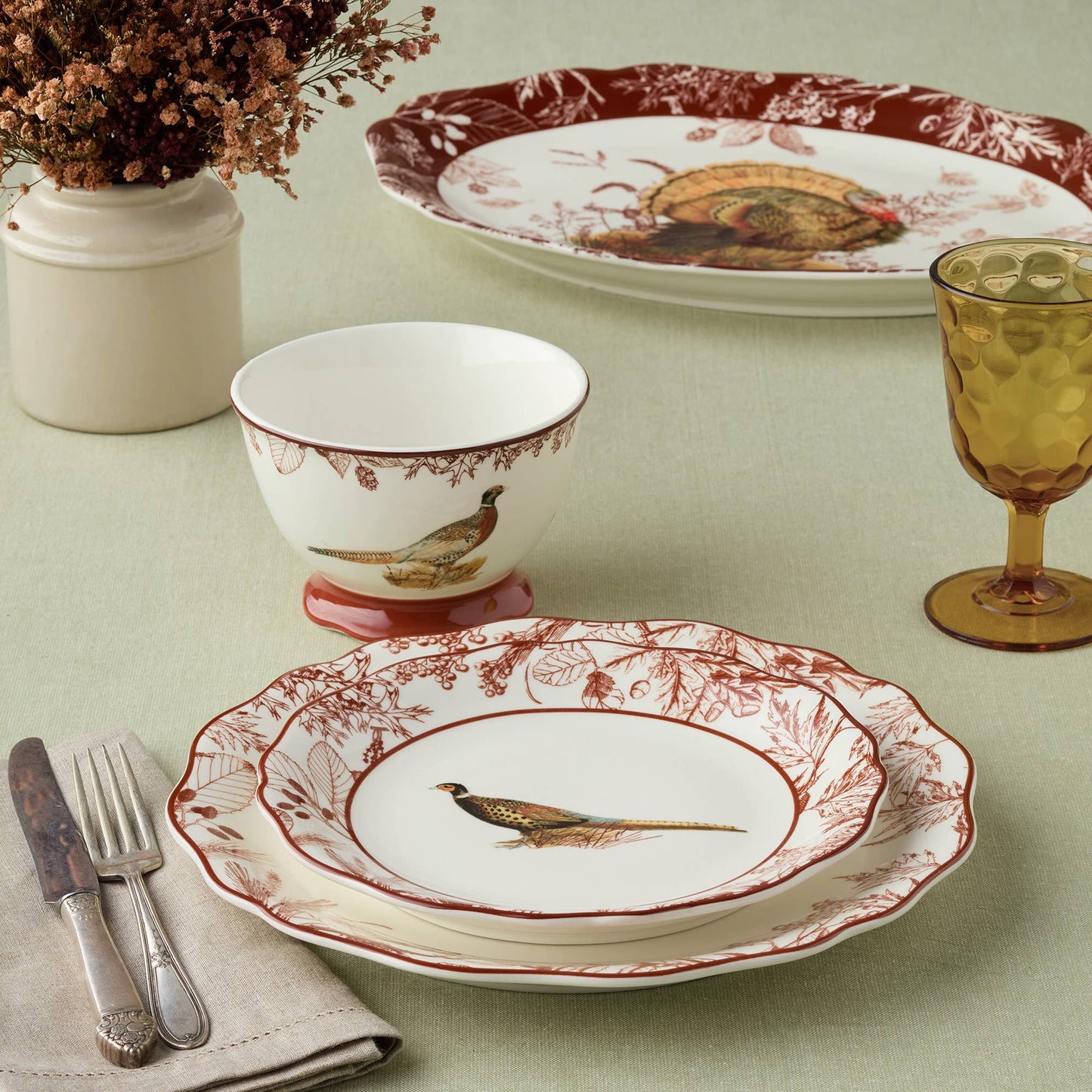 Pheasant Grove Salad Plate 8.5"
