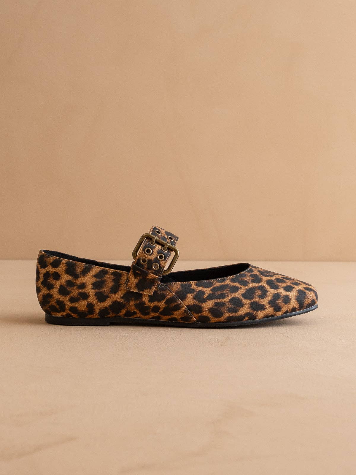 The Soho | Leopard Ballet Fall Flat with Buckle