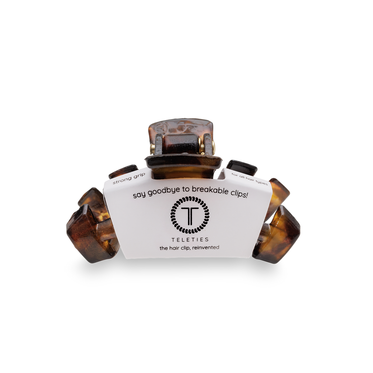 Teleties Classic Hair Clip | Tiny | Tortoise