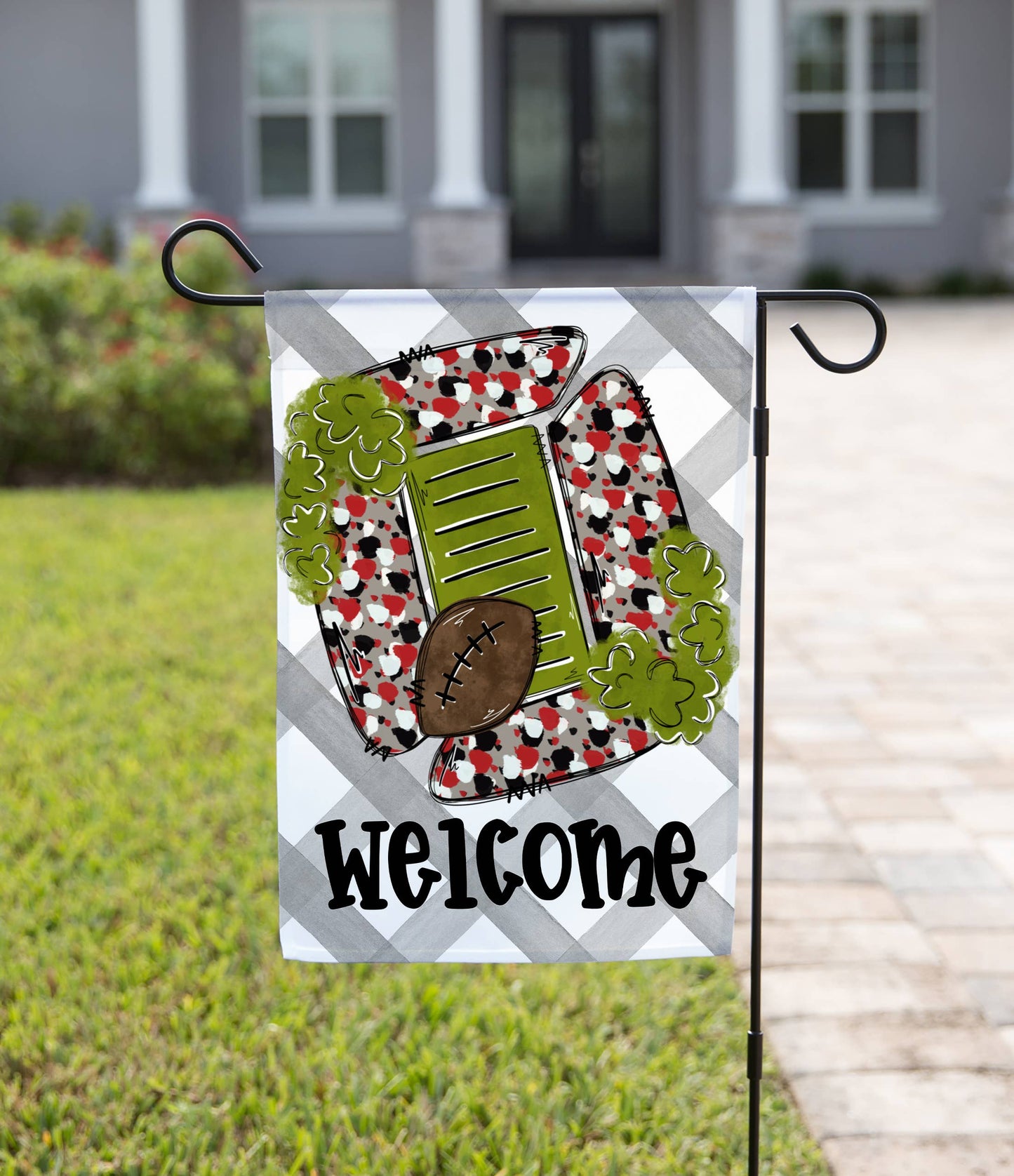 Fall Football Garden Flag