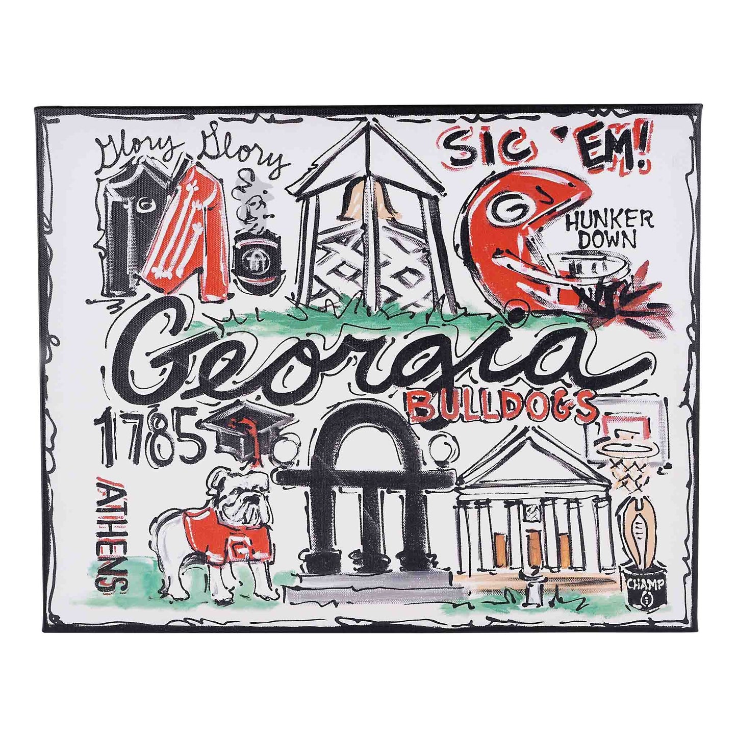 UGA Landmark Canvas