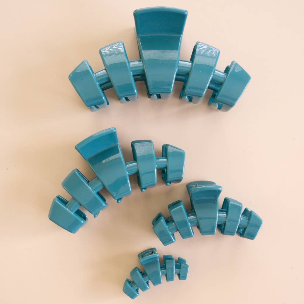 Teleties Classic | Teal With It | Medium | Claw Clip