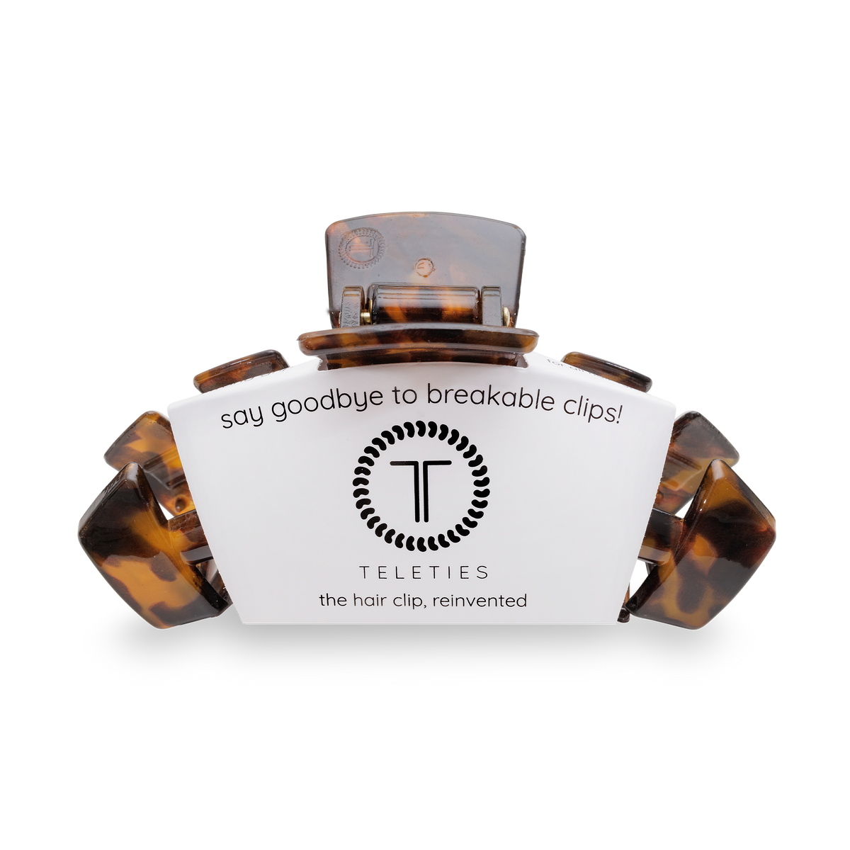 Teleties Classic Hair Clip | Large | Tortoise