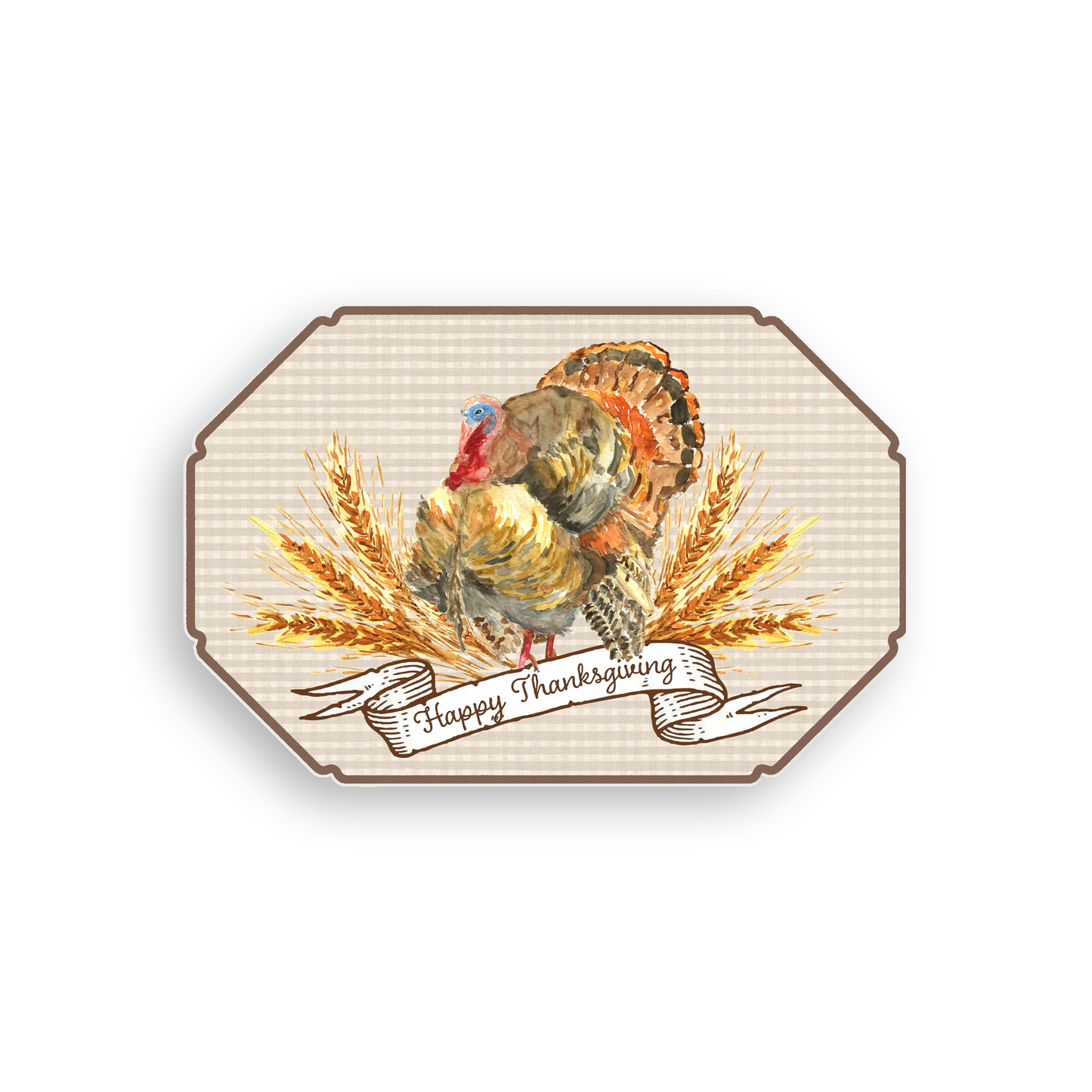 Traditional Turkey Vinyl Floor Mat
