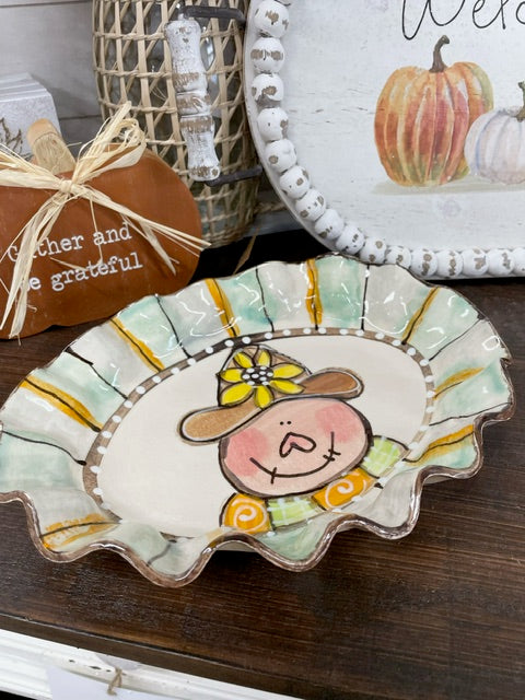 Scarecrow Small Oval Platter