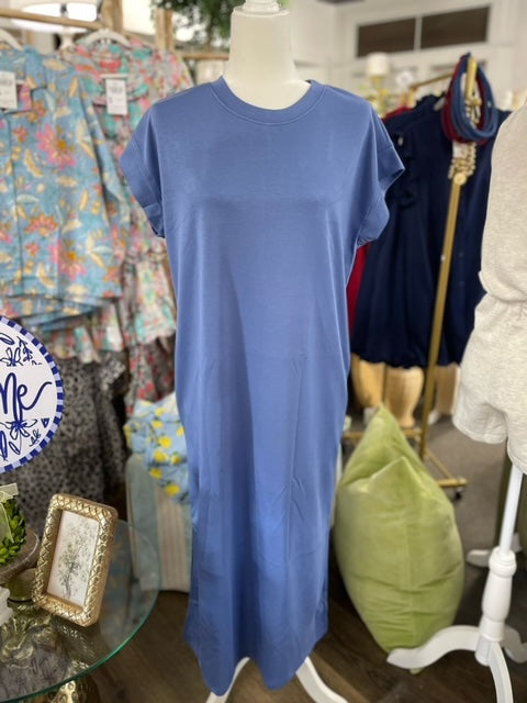 Modal Midi Dress - Blue