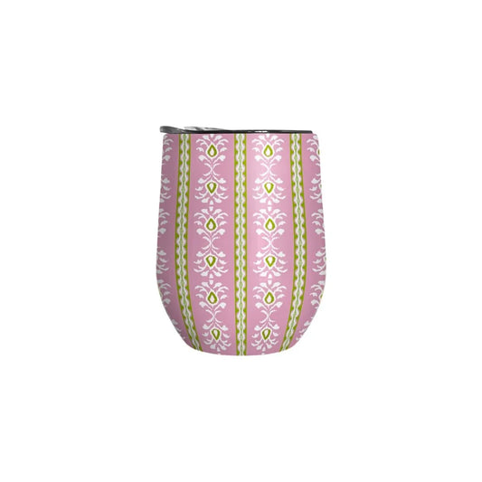 Laura Park Rosemary Stripe Pink 12 oz. Wine Tumbler