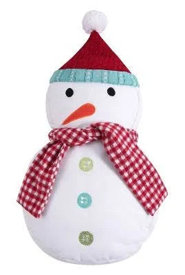 Holly Jolly Snowman Pillow