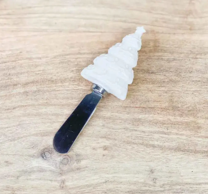 White Tree Embossed Spreader