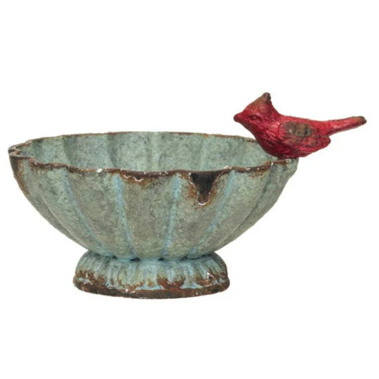 Mini Decorative Pewter Bowl w/ Bird