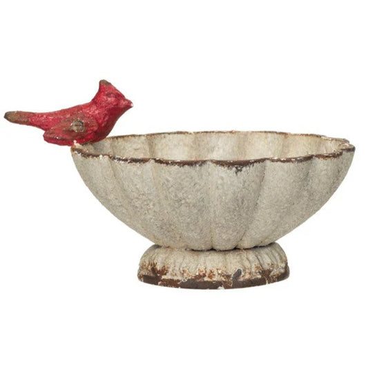 Mini Decorative Pewter Bowl w/ Bird